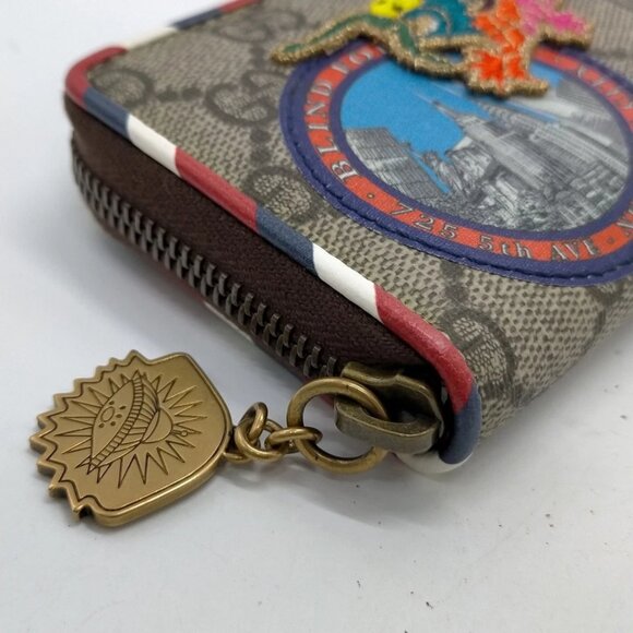 Gucci Coin Case Brown PVC 276-042825 - Picture 5 of 9